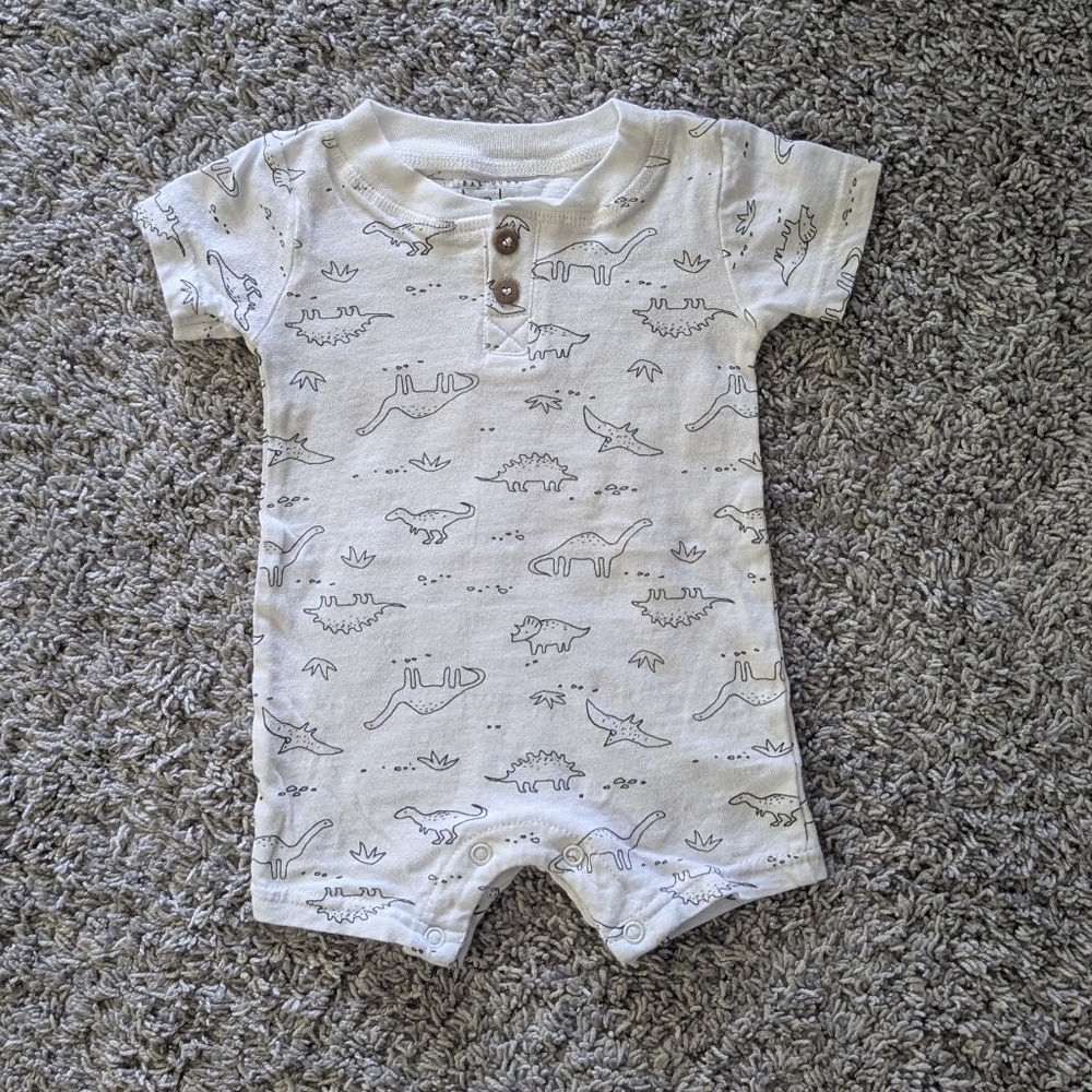 Rae Dunn baby boys romper 0-3M